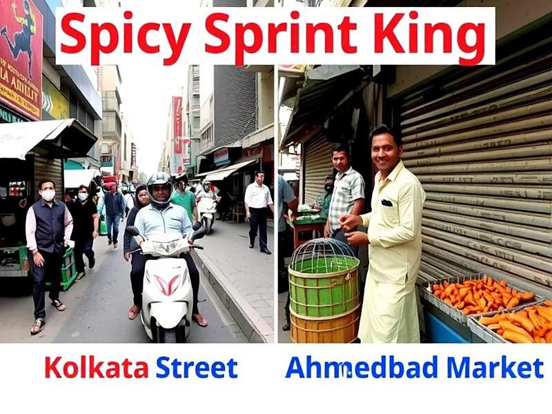 Regional Variations in Spicy Sprint King Comparison of Spicy Sprint King regional levels showing Kolkata Street and Ahmedabad Market variations